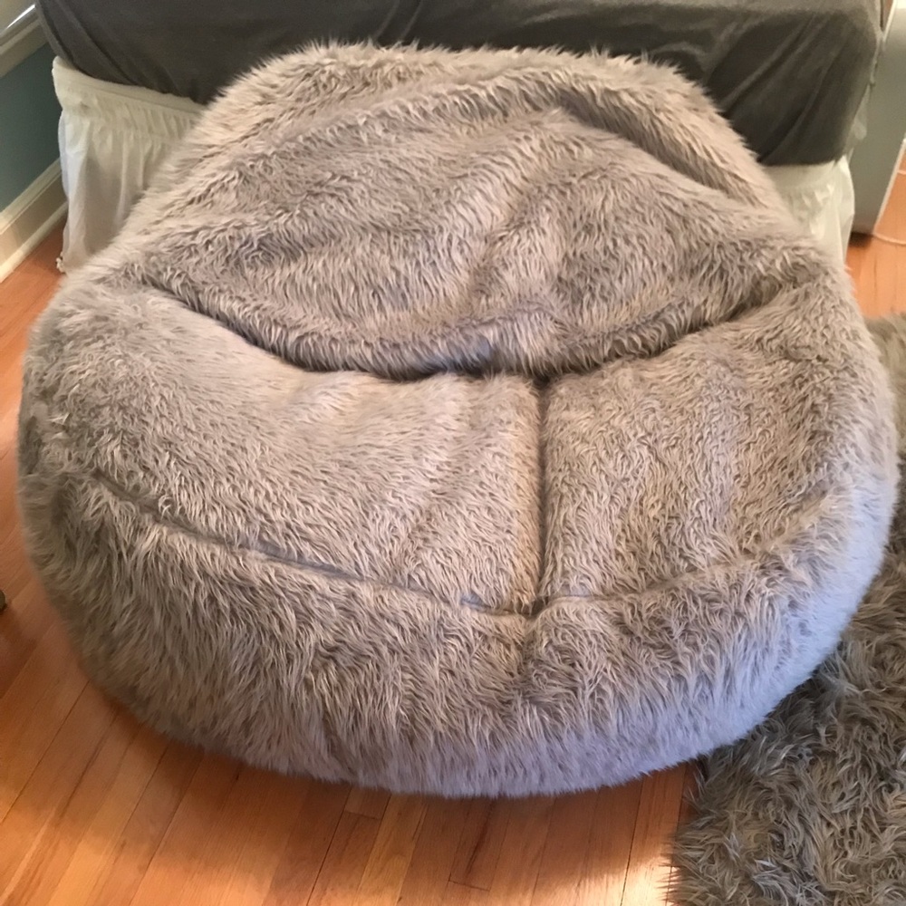 Grey bean bag